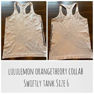 Lululemon x Orangetheory Swiftly Tank – White – Size 6 – Like New